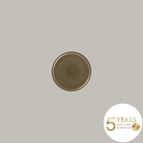 Flacher Coupe Teller Selva Dark Brown – 24er Set aus Rakstone von RAK Porcelain