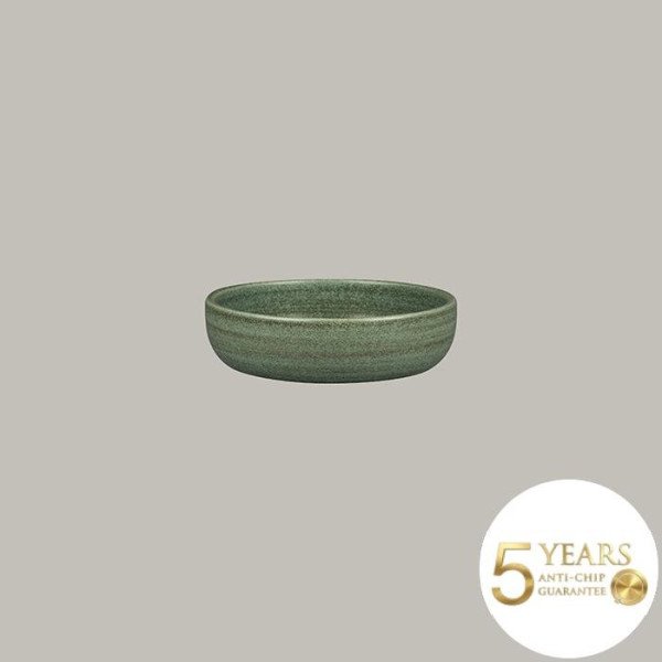 Runder Tiefer Teller Selva Dark Green – 4er Set aus Rakstone von RAK Porcelain
