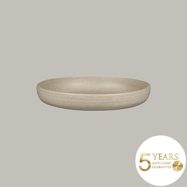 Runder Tiefer Teller Selva Grey – 2er Set von RAK Porcelain, Ø 25,8 cm, matt