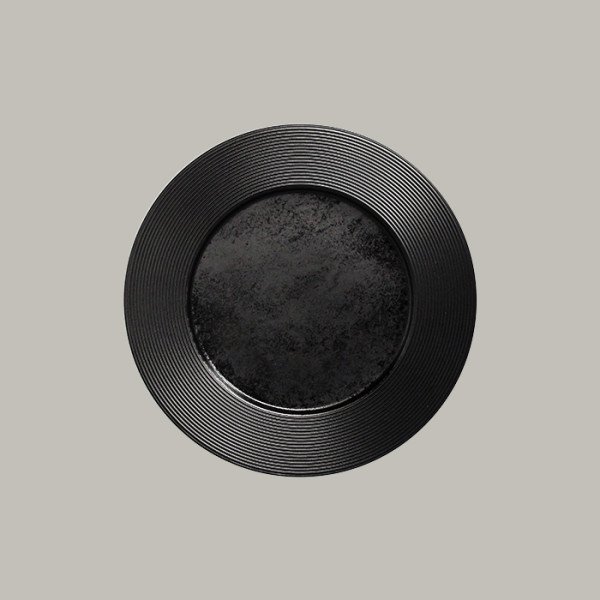Teller flach mit Rand aus Porzellan, Ø 32,2 cm, 6 Stück – RAK Porcelain Edge Kollektion