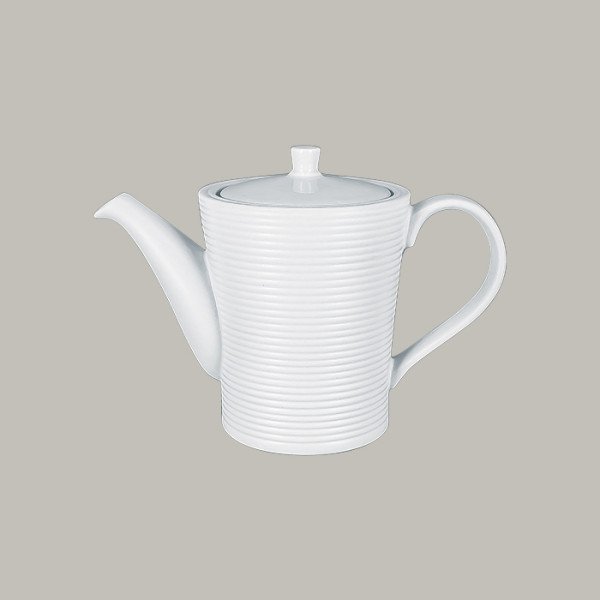 Kaffeekanne aus Porzellan – Serie Evolution von RAK Porcelain, 35 cl, 4-teilig