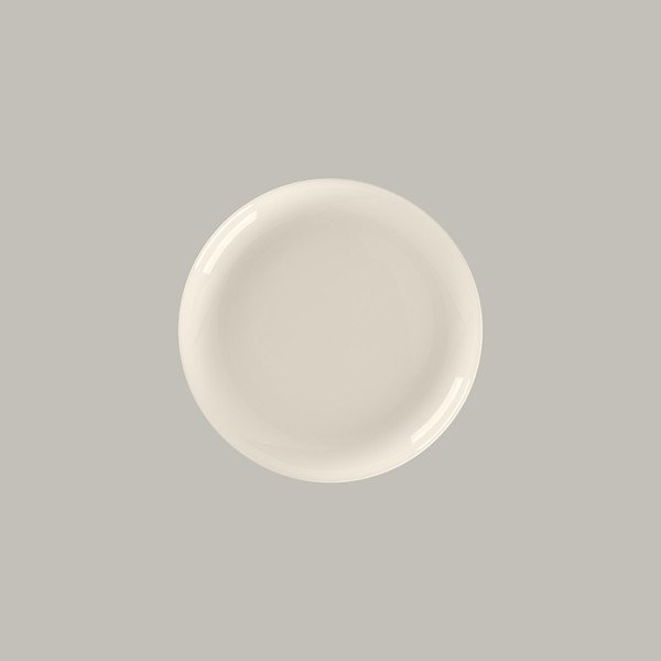 Flacher Teller coupe aus Bone China, Ø 23.8 cm, 12 Stück – Le Ballet Fedra Kollektion