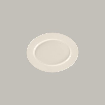 Ovale Platte aus Bone China...