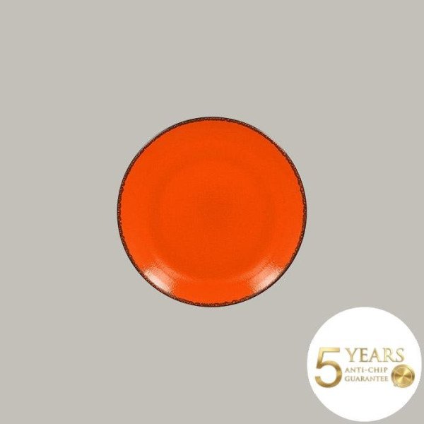 Teller coup flach aus Porzellan, Ø 24 cm, 12-teilig, handgefertigt, Fire Serie von RAK Porcelain