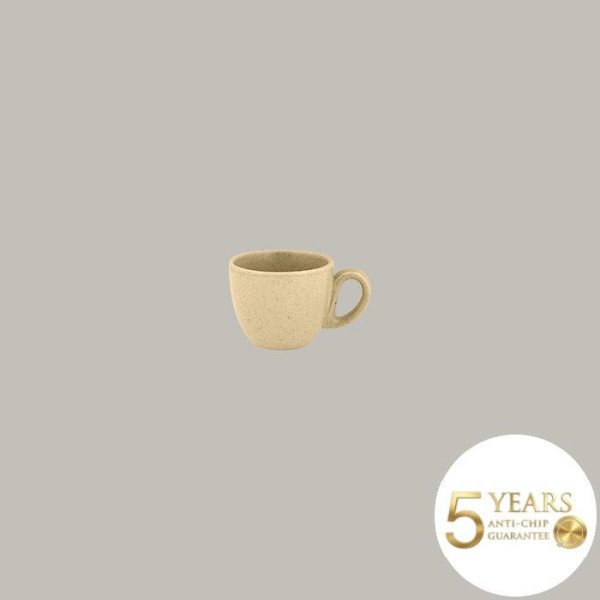 Espressotassen-Set Genesis aus Porzellan, 12-teilig, handgefertigt, in Mandelbeige, Kakaobraun und Rinde-Braun