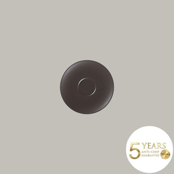 Untertasse Genesis aus Porzellan, 12er Set in Mandelbeige, Kakaobraun & Rinde-Braun