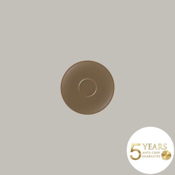 Untertasse Genesis aus Porzellan, 12er Set, Ø 17 cm, in Mandelbeige, Kakaobraun & Rinde-Braun