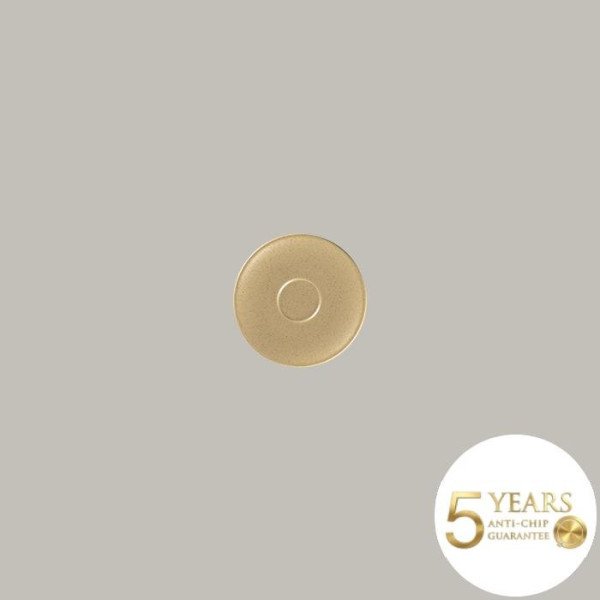 Untertasse Genesis aus Porzellan, 12 Stück, satinierte Optik in Mandelbeige, Kakaobraun & Rinde-Braun