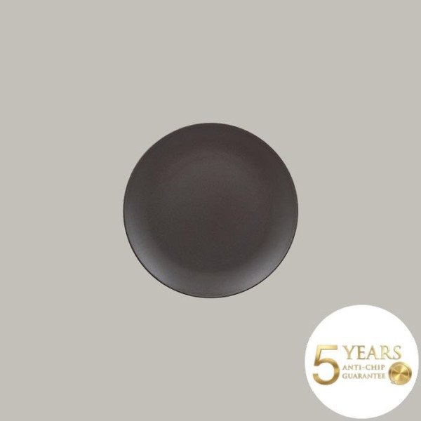 Teller coup flach aus Porzellan, 24-teilig, Genesis Kollektion von RAK Porcelain – langlebig und handgefertigt in Mandelbeige, K