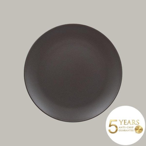 Teller coup flach aus Porzellan, 12-teilig, Genesis Kollektion von RAK Porcelain – langlebig und handgefertigt in Mandelbeige, K