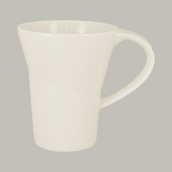 Kaffeetasse aus Porzellan, asymmetrisch oval, 12-teiliges Set – RAK Porcelain