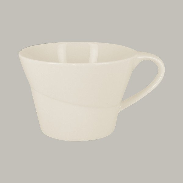 Frühstückstasse aus Porzellan, asymmetrisch oval, 39 cl, 6er Set – RAK Porcelain