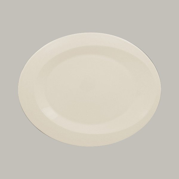Teller flach mit Rand aus Porzellan, oval, 6-teilig – RAK Porcelain