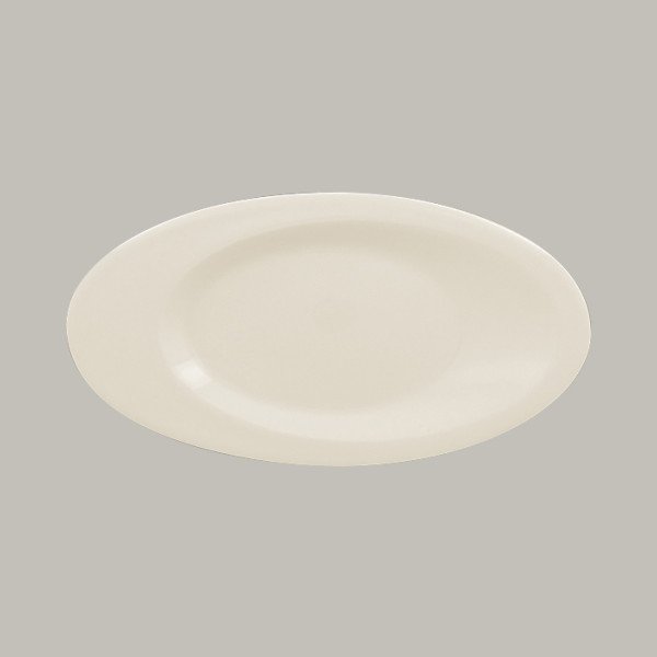 Teller flach mit Rand aus Porzellan, oval, 6-teilig – RAK Porcelain Giro Kollektion