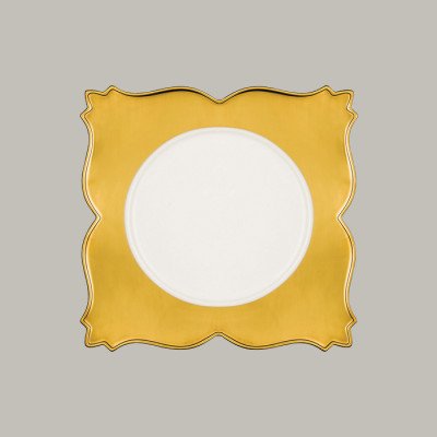 Teller flach mit Rand aus...