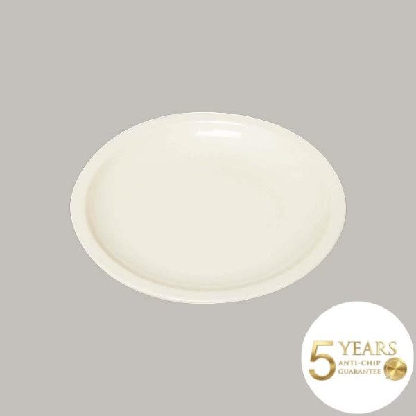 Teller flach mit Rand aus Porzellan, 12 Stück – RAK Porcelain, ideal für Krankenhäuser und Pflegeheime