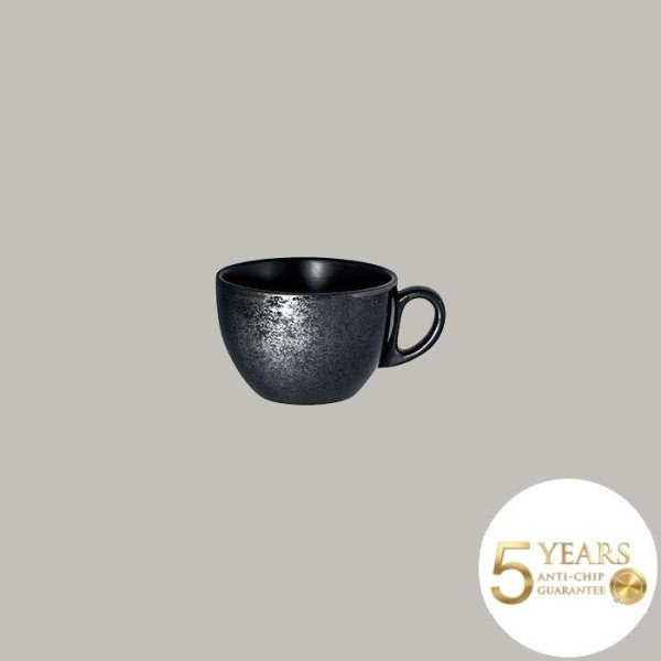 Kaffeetasse Karbon aus Porzellan, 12er Set, anthrazit-schwarz, 20 cl