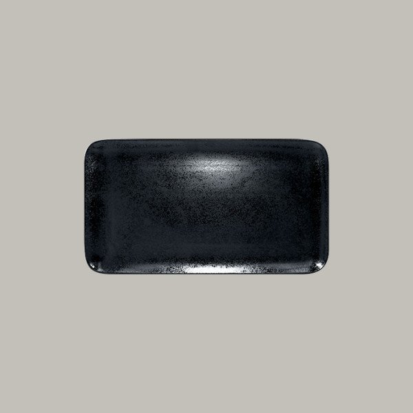 Teller flach Karbon Serie – rechteckiges Porzellan, 6 Stück von RAK Porcelain