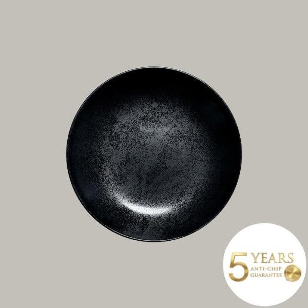 Teller coup tief aus der Serie Karbon – 12-teiliges Porzellan-Set von RAK Porcelain