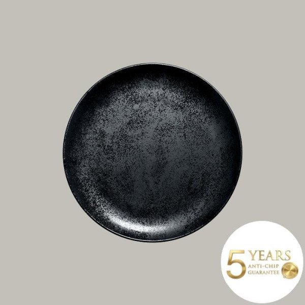 Teller coup flach aus der Serie Karbon – 12-teiliges Porzellan-Set