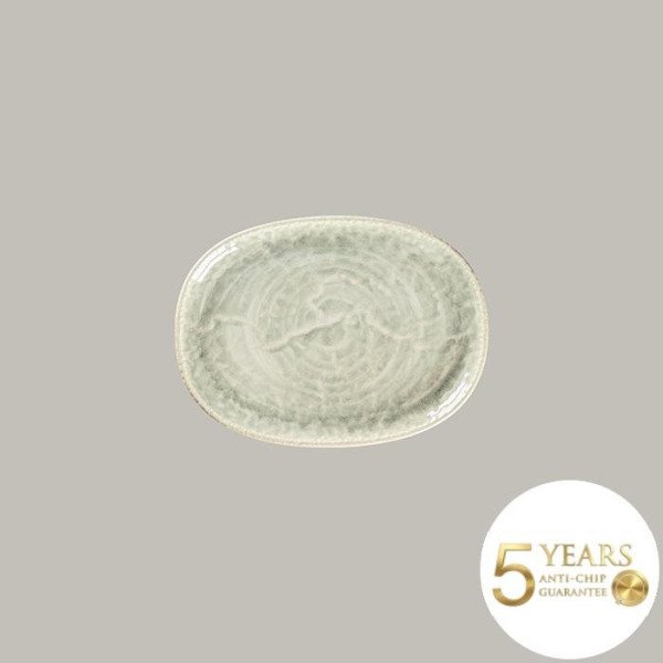 Flacher Teller Coupe aus Rakstone, oval, 25x19 cm, 12 Stück, 5 Jahre Garantie