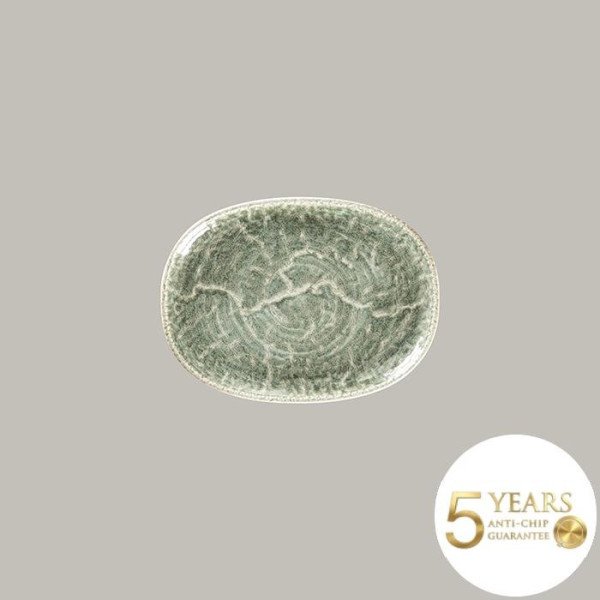 Flacher Teller Coupe aus Rakstone, oval, 25x19 cm, 12 Stück, 5 Jahre Garantie – RAK Porcelain