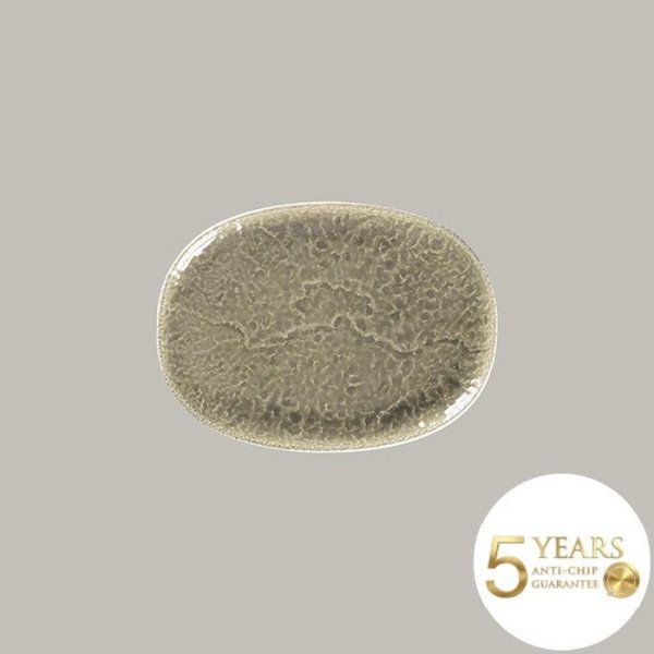 Flacher Teller Coupe aus Rakstone, oval, 28x20,5 cm, 6 Stück, 5 Jahre Garantie