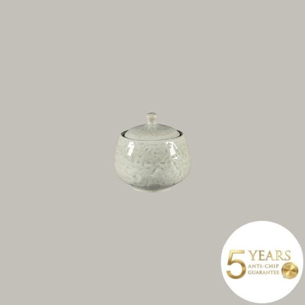 Zuckerdose aus Rakstone, rund, 25 cl, 6-teilig, Kollektion Krush von RAK Porcelain