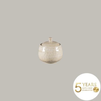 Zuckerdose aus Rakstone, rund, 25 cl, 6-teilig, Kollektion Krush von RAK Porcelain – 5 Jahre Garantie