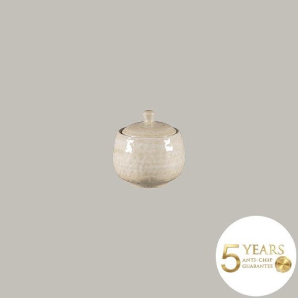 Zuckerdose aus Rakstone, rund, 25 cl, 6-teilig, Kollektion Krush von RAK Porcelain – 5 Jahre Garantie