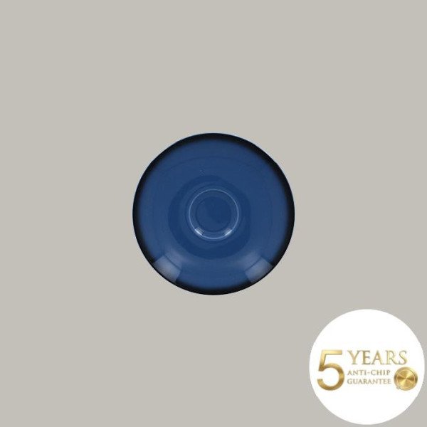 Untertassen Lea aus Porzellan, 12 Stück, Ø 15 cm, blau, RAK Porcelain