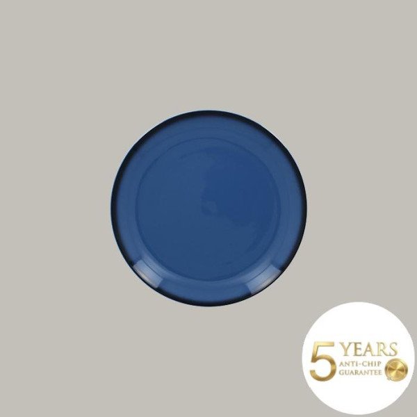 Teller coup flach aus Porzellan, 12-teilig, Ø 20,9 cm, in frischen Farben mit feiner schwarzer Linie – RAK Porcelain