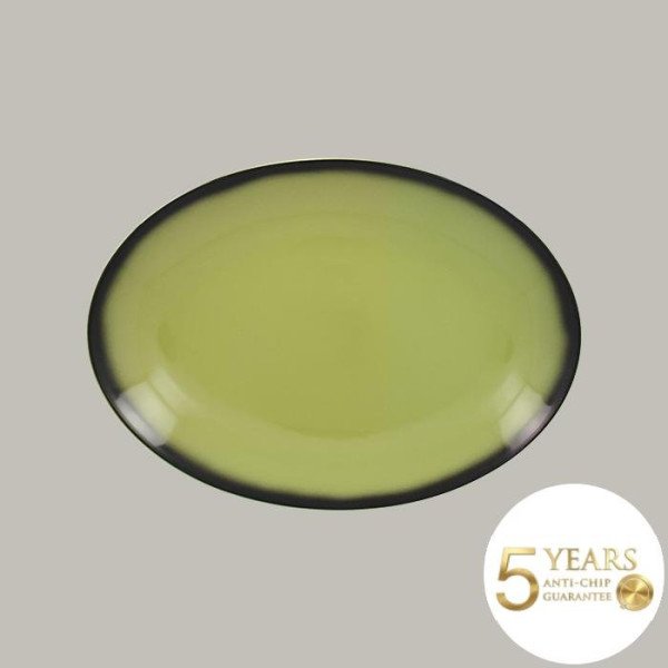 Teller coup flach aus Porzellan, 6er Set, oval, 32x23 cm – RAK Porcelain