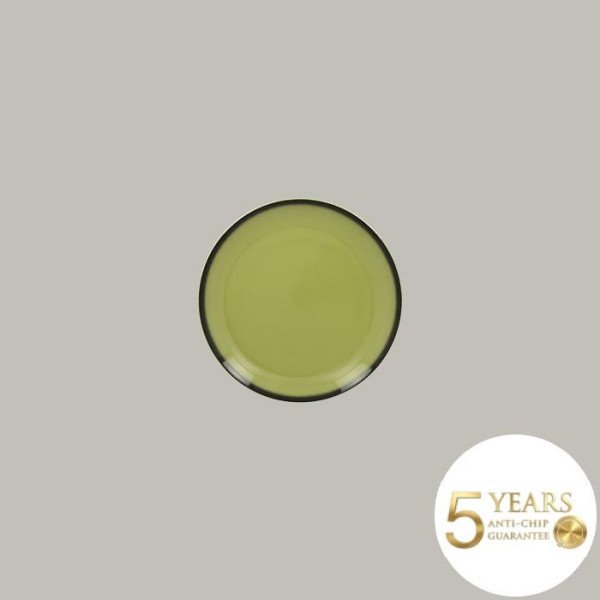 Teller coup flach aus Porzellan, 24-teilig, Ø 15 cm, farbig mit schwarzer Kontur