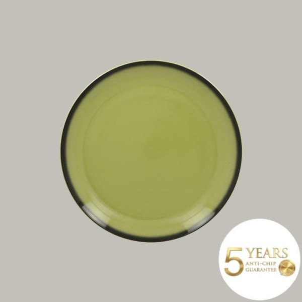 Teller coup flach aus Porzellan, 12-teilig, Ø 26.7 cm, farbig mit feiner schwarzer Linie – RAK Porcelain