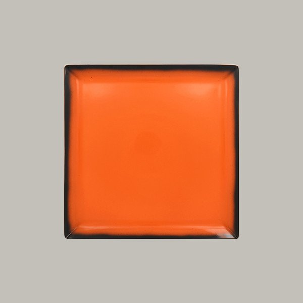 Teller coup flach quadratisch 30,5 cm – 6er Set in kräftigen Farben von RAK Porcelain