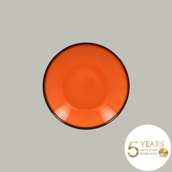 Teller coup tief aus Porzellan, 12-teilig, Ø 22,2 cm, in 8 Farben, mit feiner schwarzer Kontur