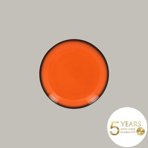 Teller coup flach aus Porzellan, 12-teilig, Ø 20,9 cm, bunt mit schwarzer Kontur – RAK Porcelain