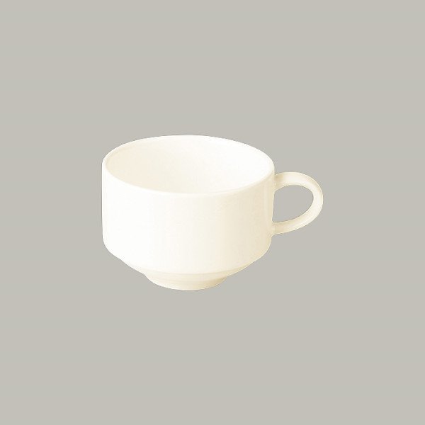 Kaffeetasse Lyra aus Porzellan, 12-teiliges Set – elegante, geschwungene Form für den täglichen Gebrauch