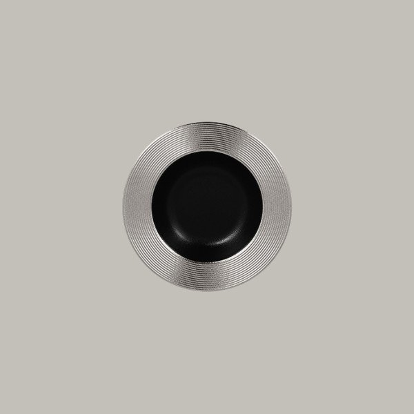 Teller tief mit Rand aus Porzellan – Eleganz mit Gold-, Silber- oder Bronzeveredelung