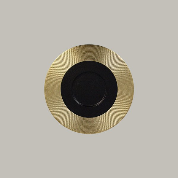 Teller flach mit Rand aus Porzellan – Opulence Metalfusion Kollektion von RAK Porcelain