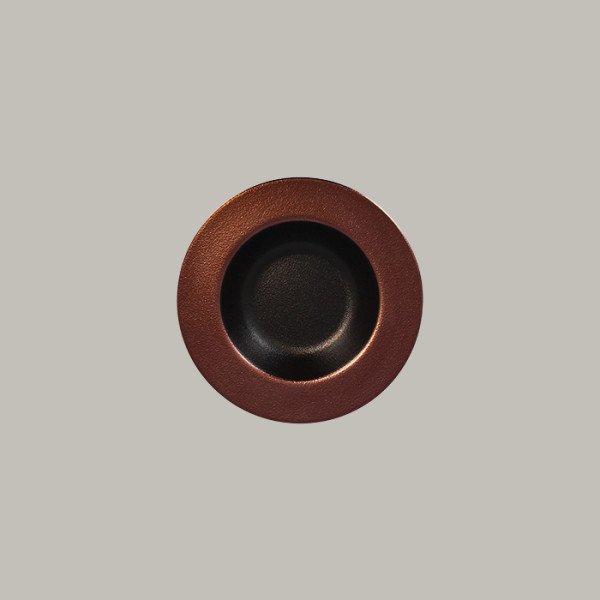 Teller tief mit Rand aus Porzellan – Eleganz in Gold, Silber & Bronze