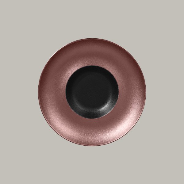 Teller tief mit Rand aus Porzellan – Eleganz mit Gold-, Silber- oder Bronzeveredelung | RAK Porcelain