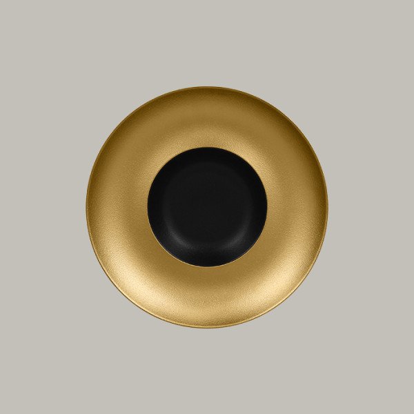 Teller tief mit Rand aus Porzellan – Eleganz in Gold, Silber & Bronze | RAK Porcelain