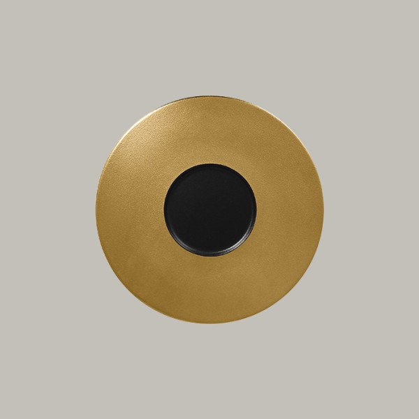 Teller flach mit Rand aus Porzellan – Eleganz in Gold, Silber & Bronze | RAK Porcelain