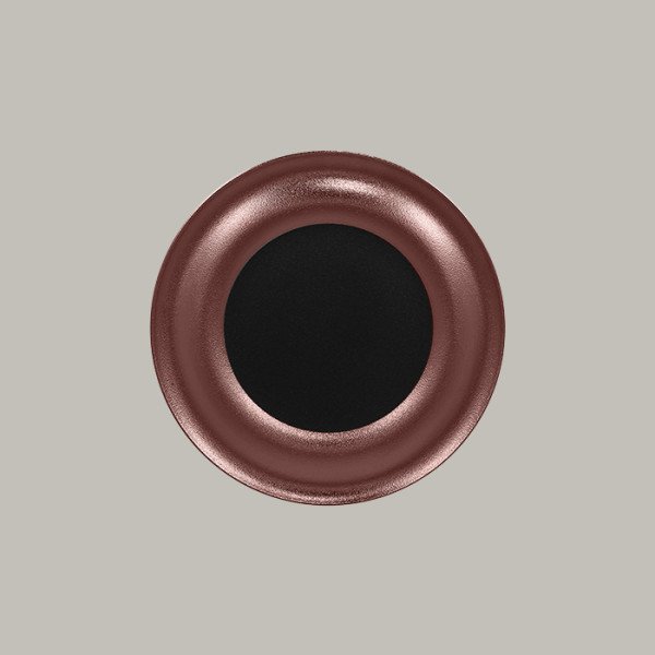 Teller flach mit Rand aus Porzellan – Opulence Metalfusion Kollektion von RAK Porcelain