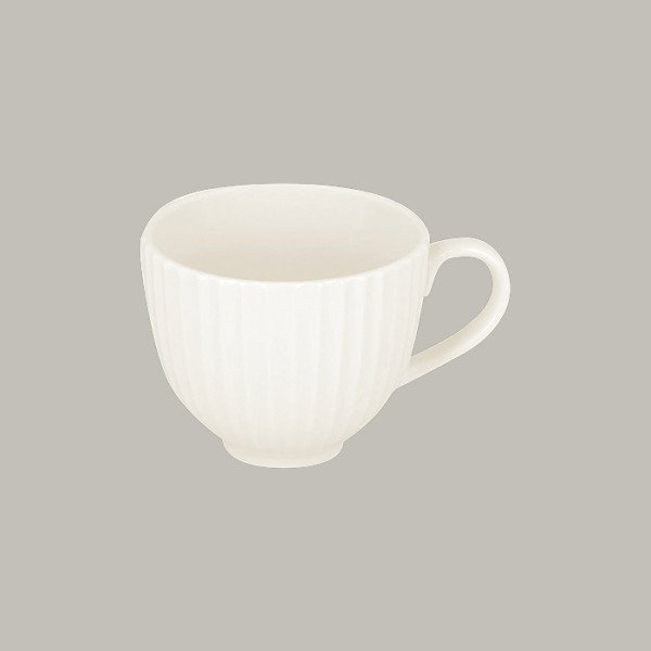 Frühstückstasse 12er Set aus Porzellan mit Retro-Design – RAK Porcelain Metropolis Kollektion