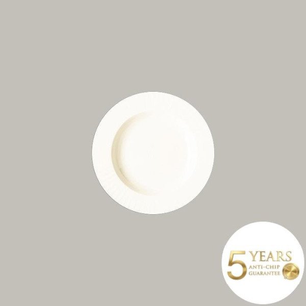 Teller tief mit Rand aus Porzellan, 12er Set – RAK Porcelain Metropolis Kollektion