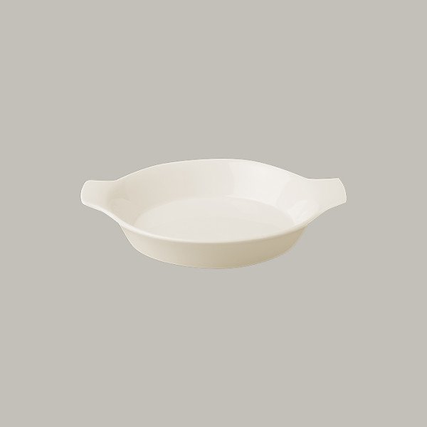 Schale mit Griffen aus Porzellan, 18 cm Ø, 12 Stück