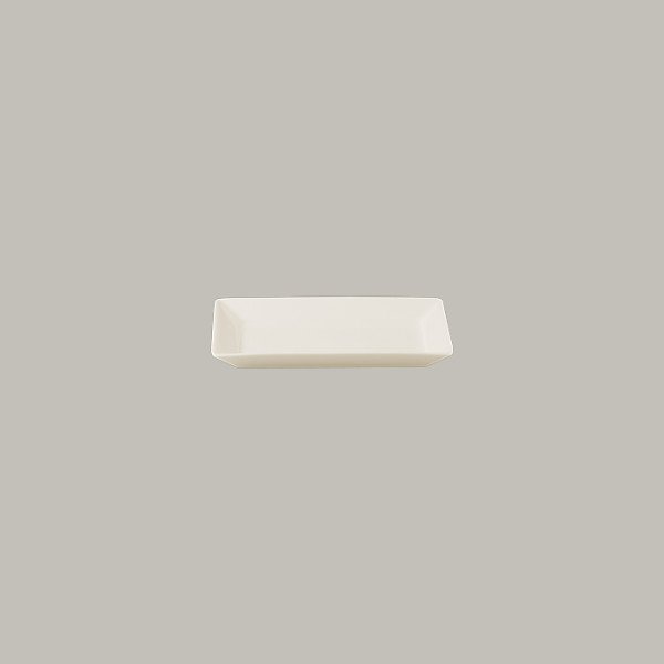 Platte rechteckig aus Porzellan, 12-teiliges Set für Canapés und Appetithappen